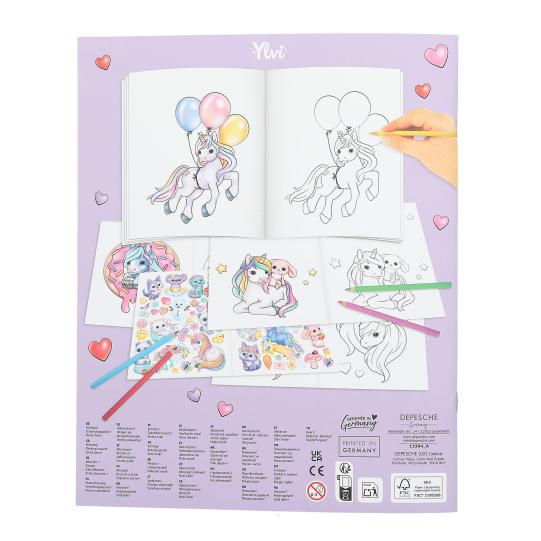 Ylvi Create Your Unicorn Colouring Book - Image 5